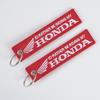Motorcycle Embroidery Keychain Keyring For Honda Jazz Fit Avancier Crv Accord Pilot City Prelude Mugen Power XR-V CB400 CB650 TO0