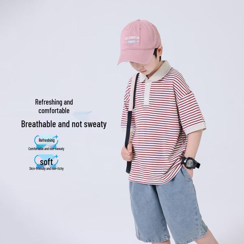 Yoyotale Boys' Summer Polo T-Shirt