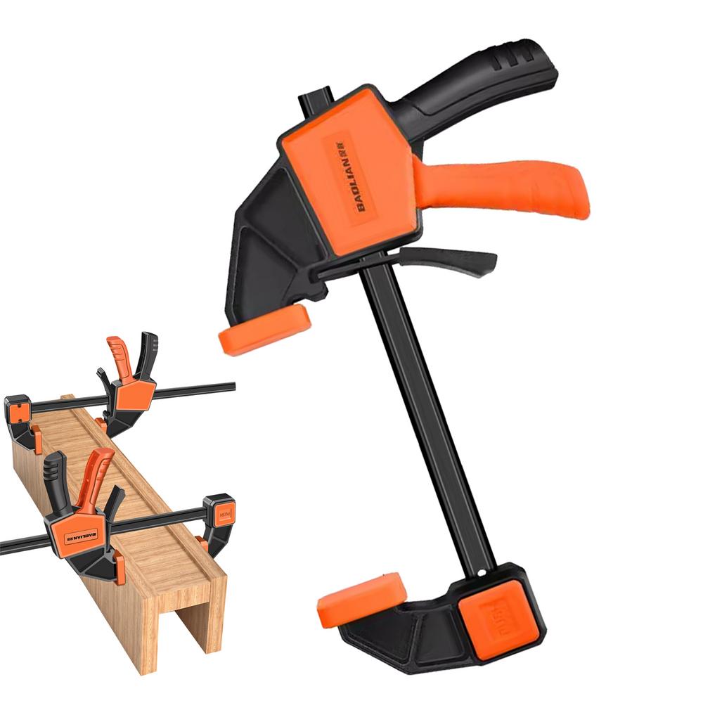 Long Wood Clamps Quick-Release Steel Bar Clamp F Clamp Micro-Adjustment Handle For Stable Fixing Solutions In Woodworking &
