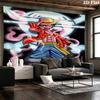 One Piece Monkey D Luffy Wall Tapestry Aesthetic Wall Hanging Printed Fabric Blanket Decorative Tapestries For Bedroom Living Room Home Decor