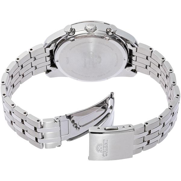 Orient Męskie TRN-TX0304L (Współczesny męski chronograf zasilany energią słoneczną, metalowy) Okrągły zegarek