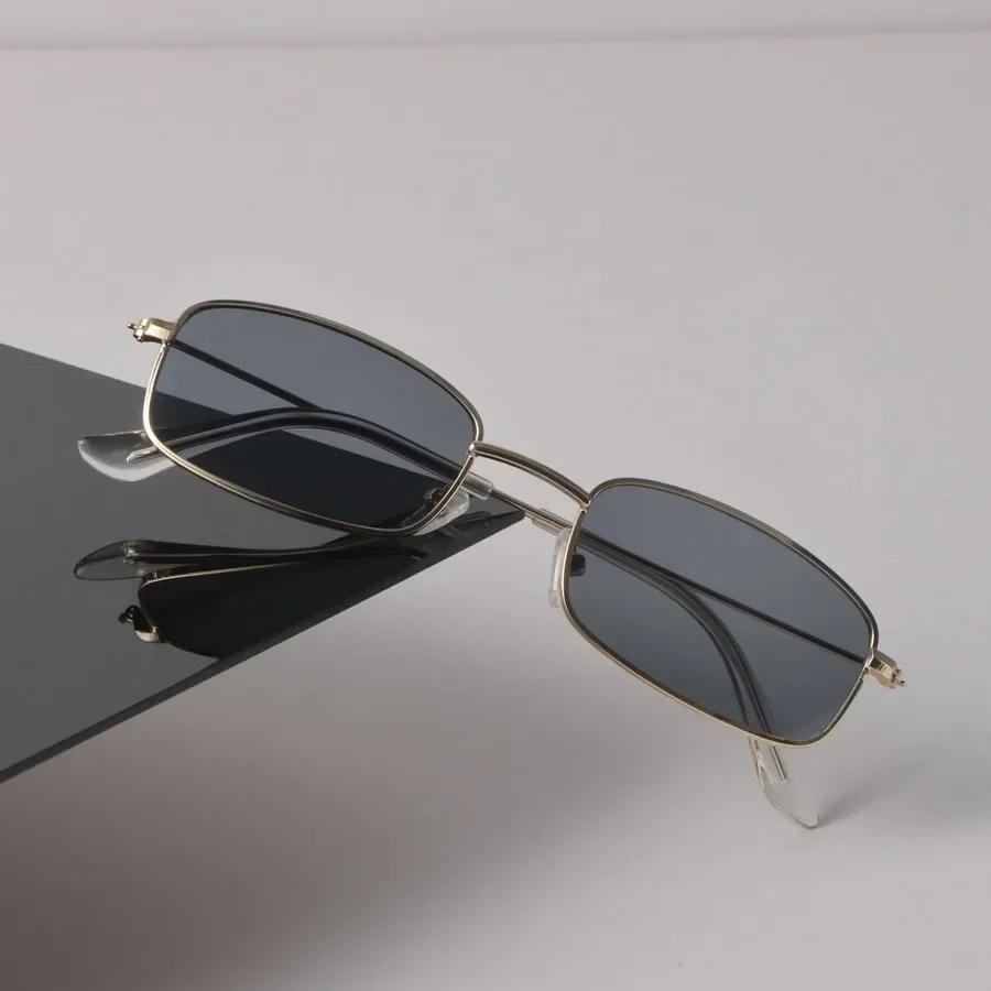 Square Sunglasses Women Men Vintage Stylish Mirror Minimalist Lens Sun Glasses Female Male Cool Personality