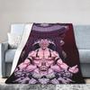 Ryomen Sukuna Jujutsu Kaisen Super Warm Blanket Students Plush Throw Blanket Fluffy Outdoor Flannel Bedspread Sofa Bed Cover