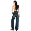 Spring Summer Vintage High Waist Relaxed Slim Straight Floor Wide Leg Denim Pants For Ladies Casual Pants Oversize Denim Trousers
