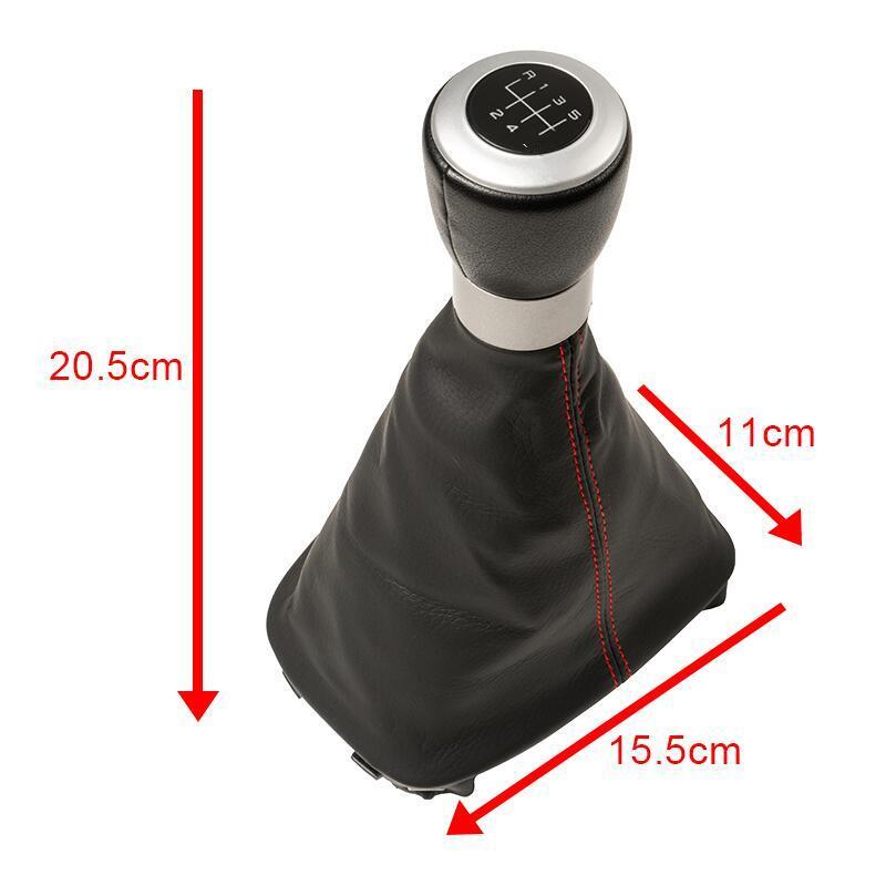 Manual Leather 5/6 Speed Gear Shift Knob Gaitor Boot Cover For Seat Alhambra 2000-2010 Car Styling Accessories Replacement Parts
