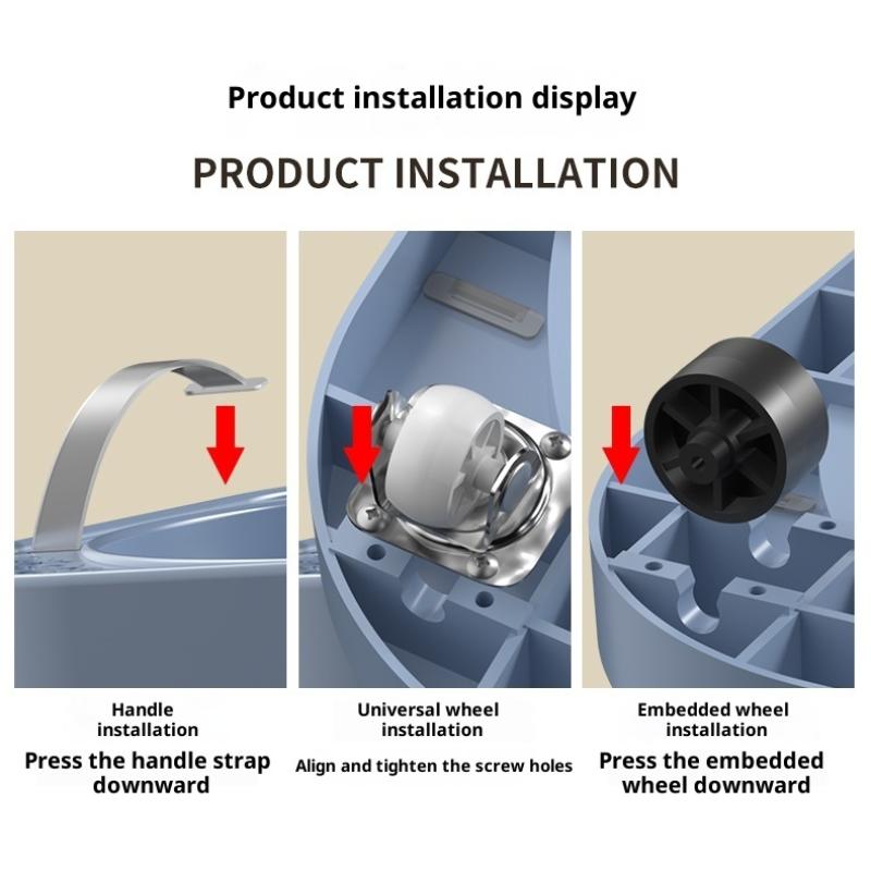 Universal Movable Gas Tank Bracket Heavy Duty With Wheels Flower Pot Stand Tray Square Plastic Gas Cylinder Base
