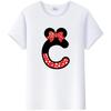 Fashion Blouses Letters Cartoon Mickey Mouse Minnie Printed Family T-Shirts Tshirt Harajuku 90S Top Gift Unisex