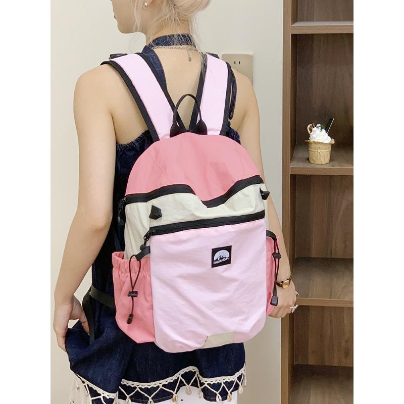 Niche Contrasting Colors, Large-capacity Student Schoolbags, New Travel Leisure, Simple Shoulder Travel