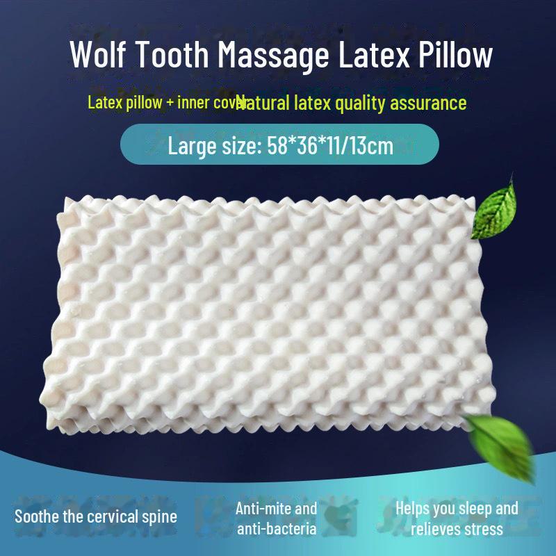 Natural Thai Latex Cervical Pillow - Ideal for Adults & Gifts