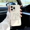Minimalist Line Art Design Phone Case Suitable for iPhone 17 16 15 14 13 12 11 Pro/Max/Plus Anti Drop and Shockproof Back Cover