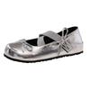 Inner Height Increase CM Mary Jane Satin Bow Single Shoes Women's Spring Summer Gentle Versatile Skirt Ballet Scoop