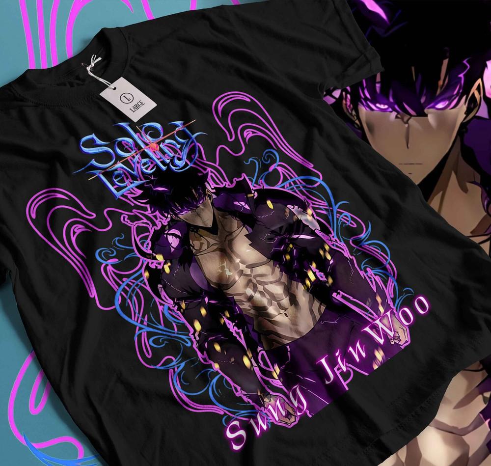 

Solo Leveling T-Shirt Sung Jinwoo Liu Zhigang Anime Jonas Reiji shirt Gift 129 3XL