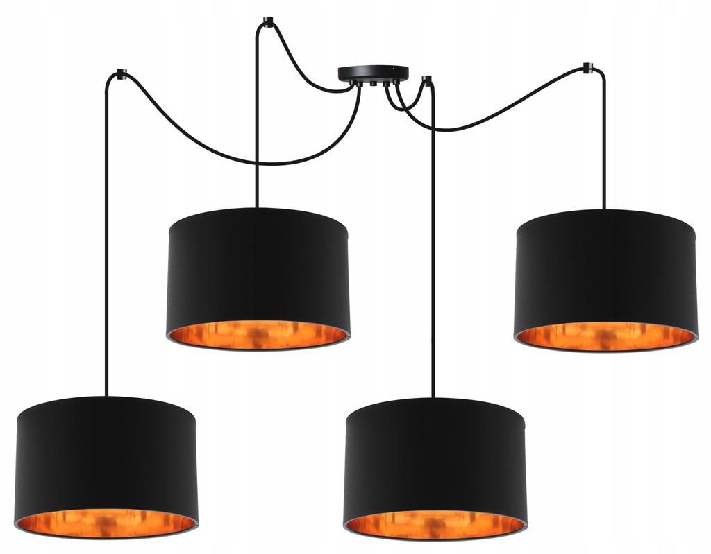 Spider Hanging Lamp Chandelier Golden Center Led