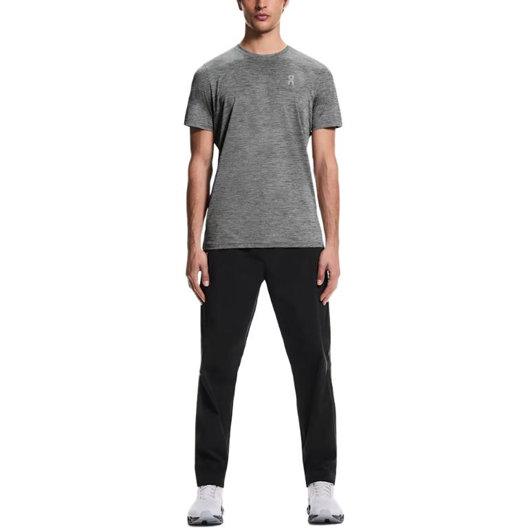 T-shirt de course à manches courtes et col rond avec logo pour homme 1ME10431756
