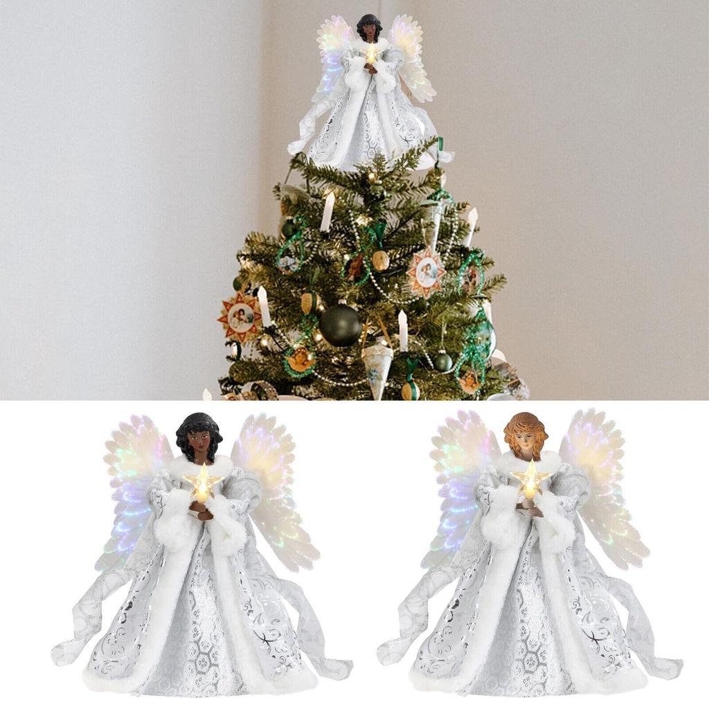Led 98in Angel Christmas Tree Topper Fairy Festive Xmas Tree Top Gift Ornament