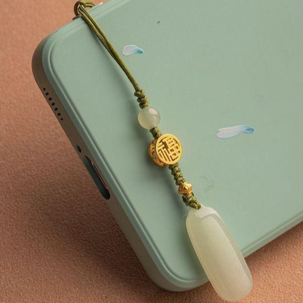 Personality Pendant Key Pendants Tranquility Mobile Phone Chain Creative Car Key Ring  Couple