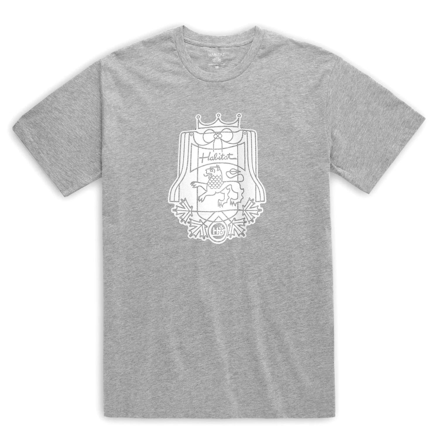 Habitat Skateboards Shirt Regalia Heather Grey 2XL
