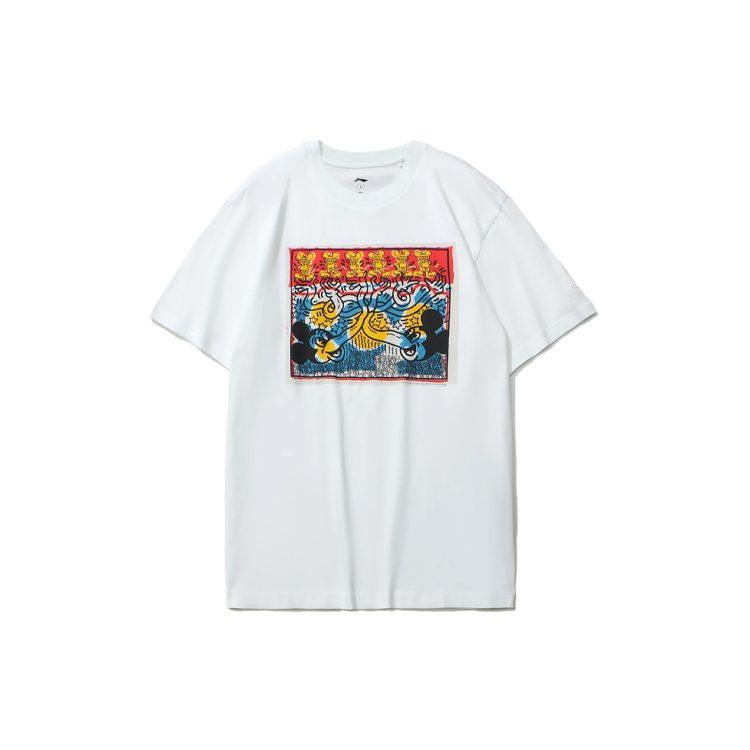 Li Ning Disney T Shirt Men's White AHSR499-1