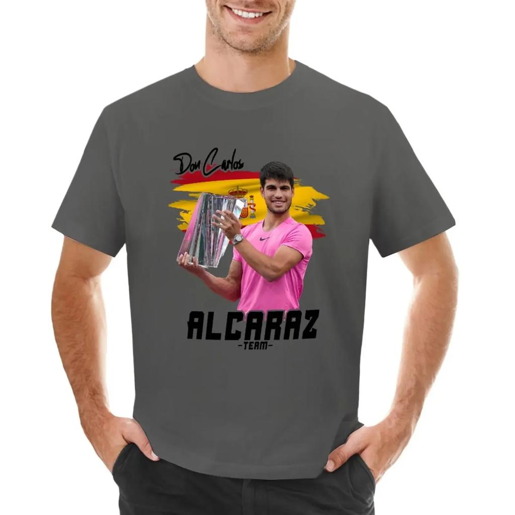 T-shirt for a boy black t shirts for Carlos Alcaraz Team - Don Carlos 2023 T-Shirt cute clothes boys   clothing
