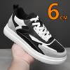 6cm Höhenerhöhung Schuhe Unisex Echtes Leder & Mesh Atmungsaktiv Leicht Lässige Sneakers Bequemes Elevator Schuhwerk