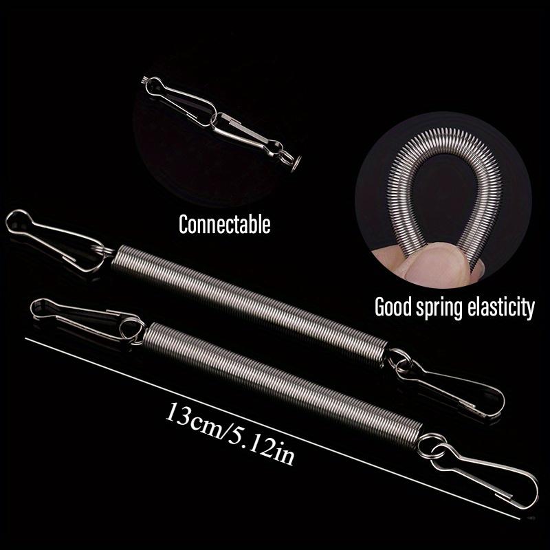 10pcs Rabbit Cage Springs with Dual Clips - 3.1" Durable Replacement for Small Pet Water Bottle Holders - For Small Animals