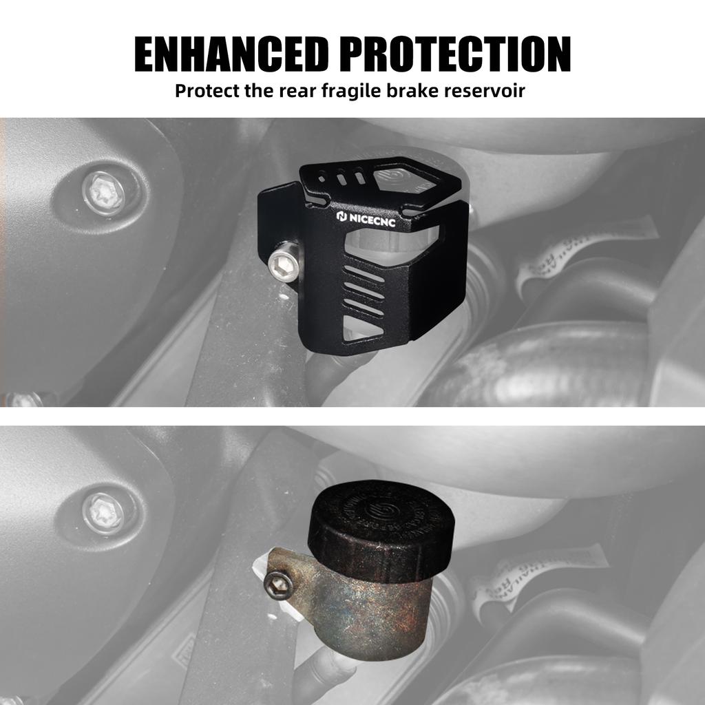 Motorcycle Rear Brake Reservoir Guard Cover for Harley Sportster S RH1250S 2021-2024 Sportster S Rear Brake Oil Cup Protector