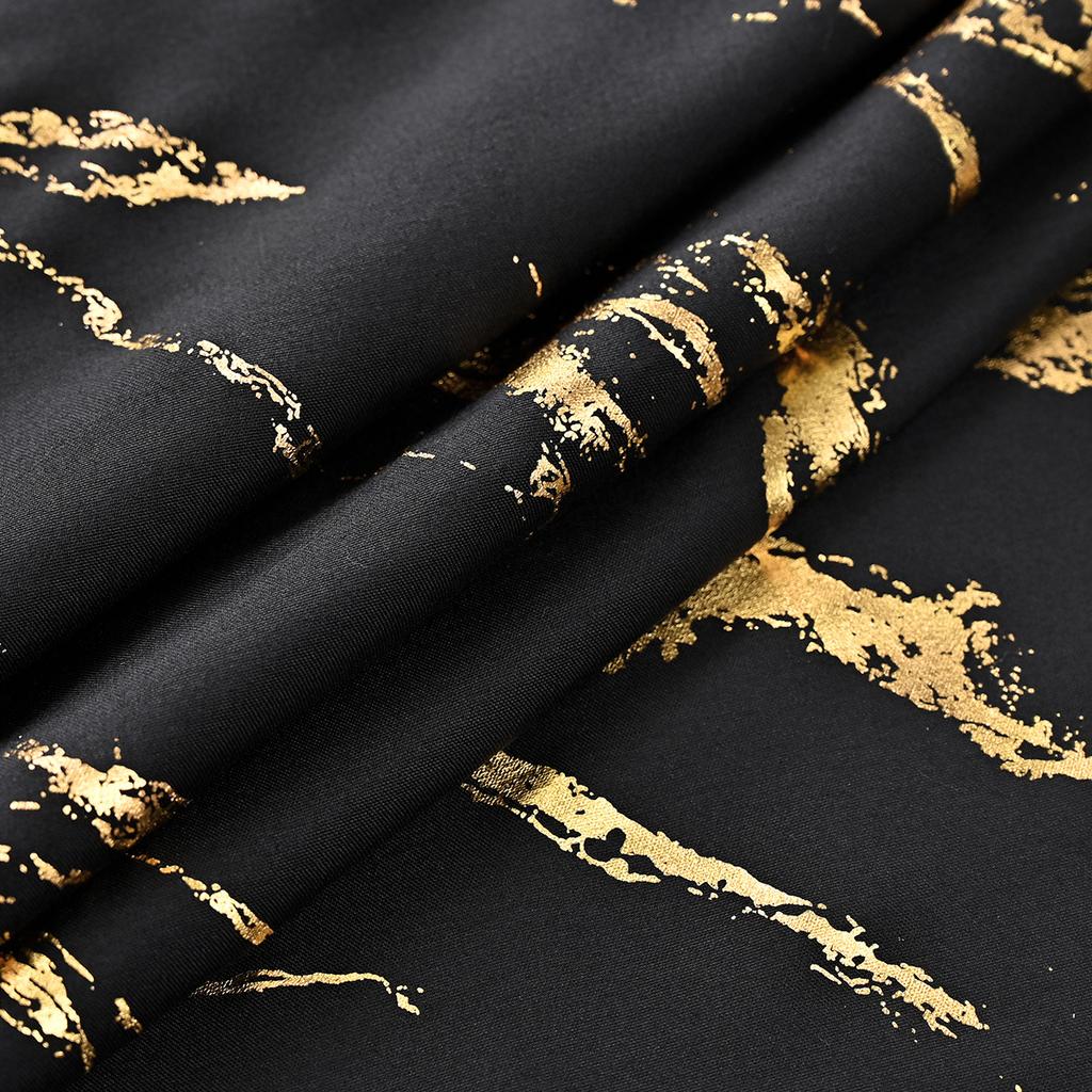 1 Stück Bronzierter Marmordruck Vorhang für Schlafzimmer Wohnzimmer Verdunkelung Sonnenschutz Vorhang Heimdeko