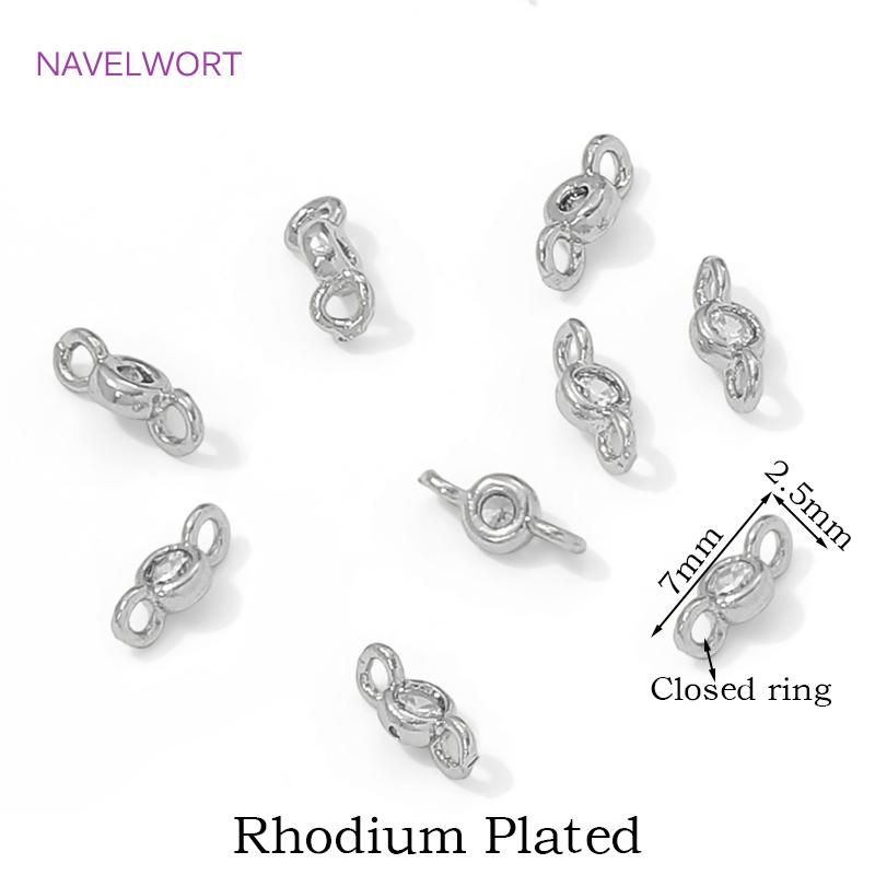 

18K Gold Plated With Zircon Connectors For Jewelry Making,Brass Connector Charms,DIY Earring Making Supplies,Jewelry Connector 20 pieces