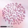 Pink Nail Art Small Zircon Flat Bottom Mini Zircon Diamond Nail Art Jewelry Mixed Nail Art Diamond Jewelry Decorative Diamond