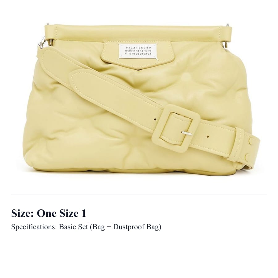 Maison Margiela Lambskin With Calfskin Trim Crossbody Bag, Shoulder Bag Men's Yellow SB1WG0028P4300T7320