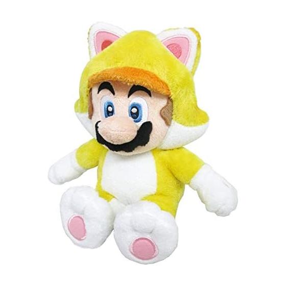 Sanei Boeki Super Mario 3D World Neko Mario (S) W14D12H24cm Plush Toy