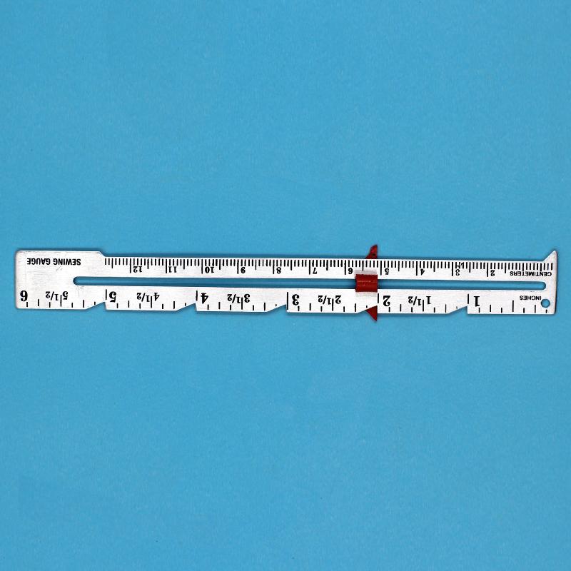 

1Pc Metal Sliding Guage, Sewing Measuring Tool, Sewing Guage For Quilting And Sewing, Sewing Accessories, Sewing Notions C
