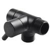 3 Way Shower Diverter Valve with G1/2 Female Inlet and Dual G1/2 Male Outlets for Handheld and Fixed Shower Heads
