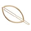 Dainty Geometric Hairpin Clip Alloy Oval Slide