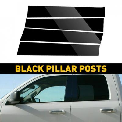 For 2009-2018 Dodge Ram Crew/Quad Cab Gloss Pillar Post Trim Covers 09-18 EXV