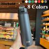 600ML/750ML Thermos Bottle with Straw Stainless Steel Vacuum Flask Insulated Water Bottle Travel Cup Mug Termica