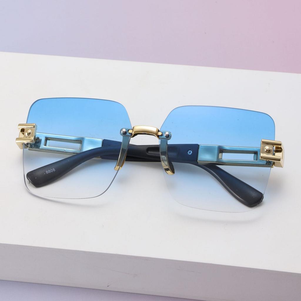Borderless Sunglasses Adult Street Fashion Sunglasses Women'S High-End Trimmed Sunglasses