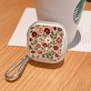 Cartoon Flower Clear Earphone Cases Cover With Hook Case For Samsung Galaxy Buds 2Pro Live 4 Pro 3Pro 4Pro 2 3 FE