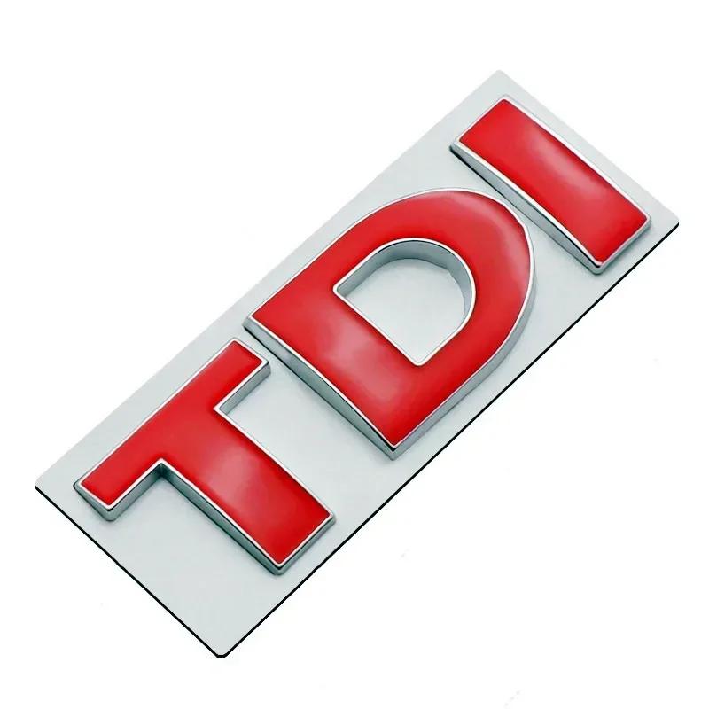 3D Metal TSI TDI GTD GLI Rear Trunk Car Emblem Badge Decals Auto Sticker For VW Volkswagen Polo Golf Passat Jetta Scirocco MK4