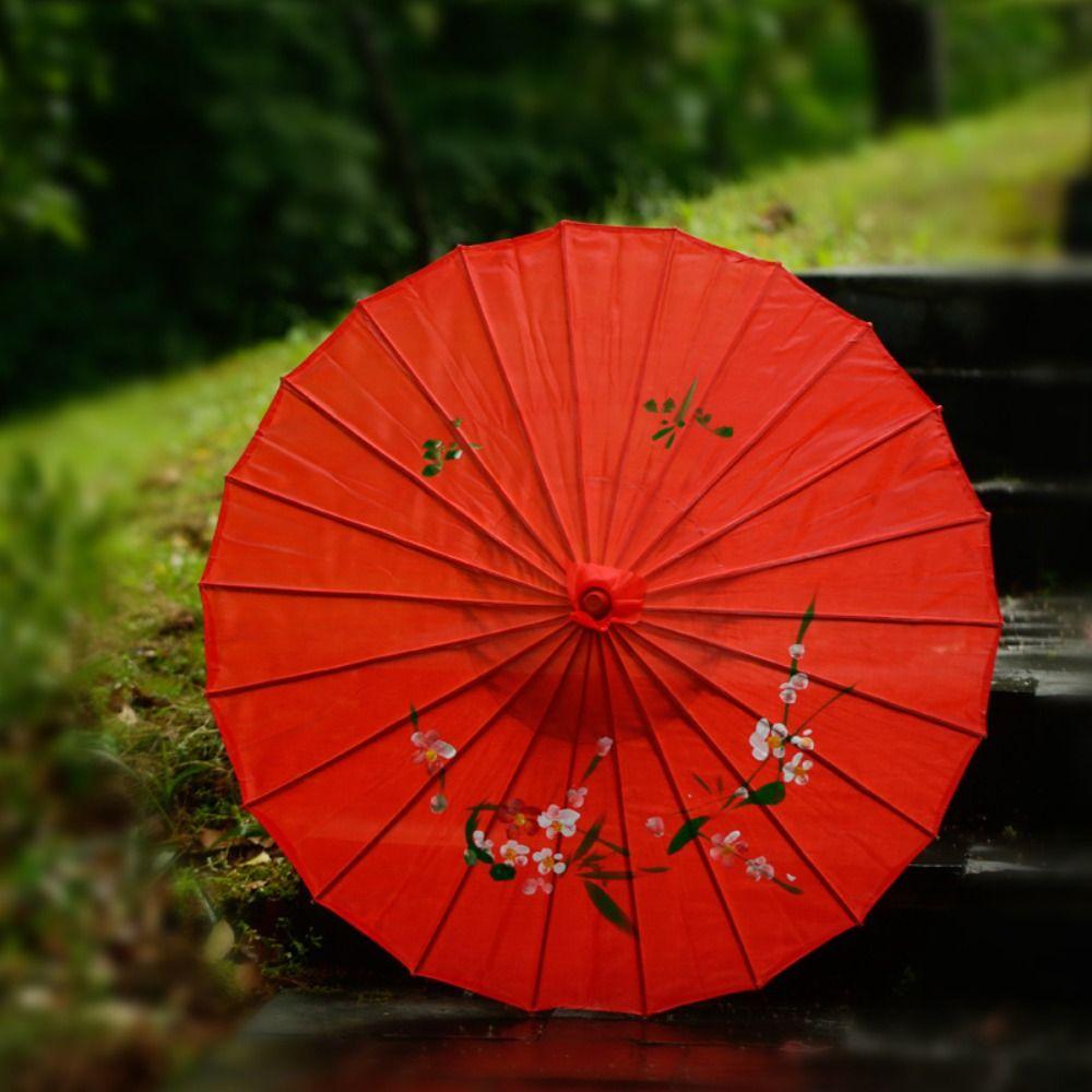Classical DIY Painting Paper Umbrella Vintage Oil Paper Umbrella  Kindergarten