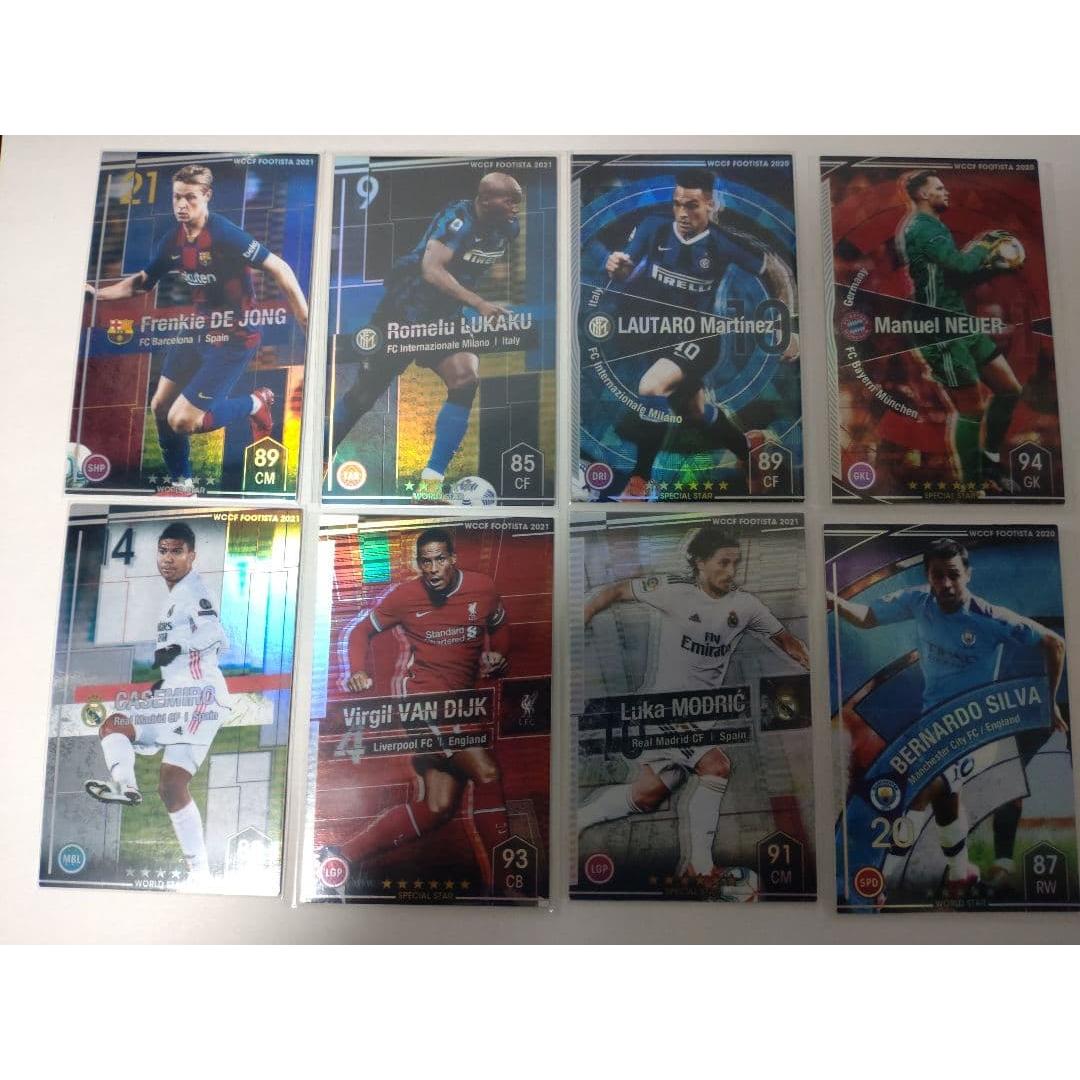 Used WCCF FOOTISTA 2021 Trading Card Set of 8