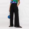 Y-3 High Waist Solid Color Wide Leg Trousers Women Bottoms Black GT5300