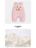 Baby Girl Autumn Dungaree & Onesie Set - Cute Two-Piece for Small Infants