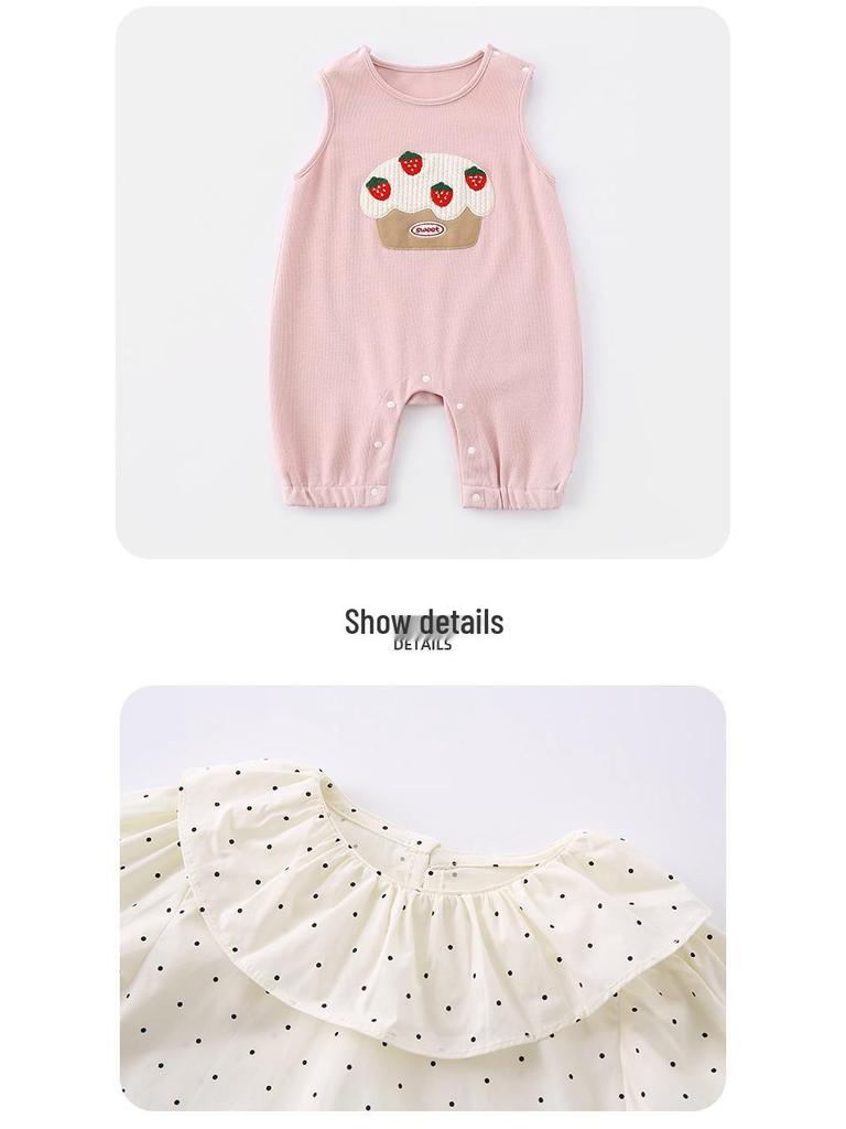 Baby Girl Autumn Dungaree & Onesie Set - Cute Two-Piece for Small Infants
