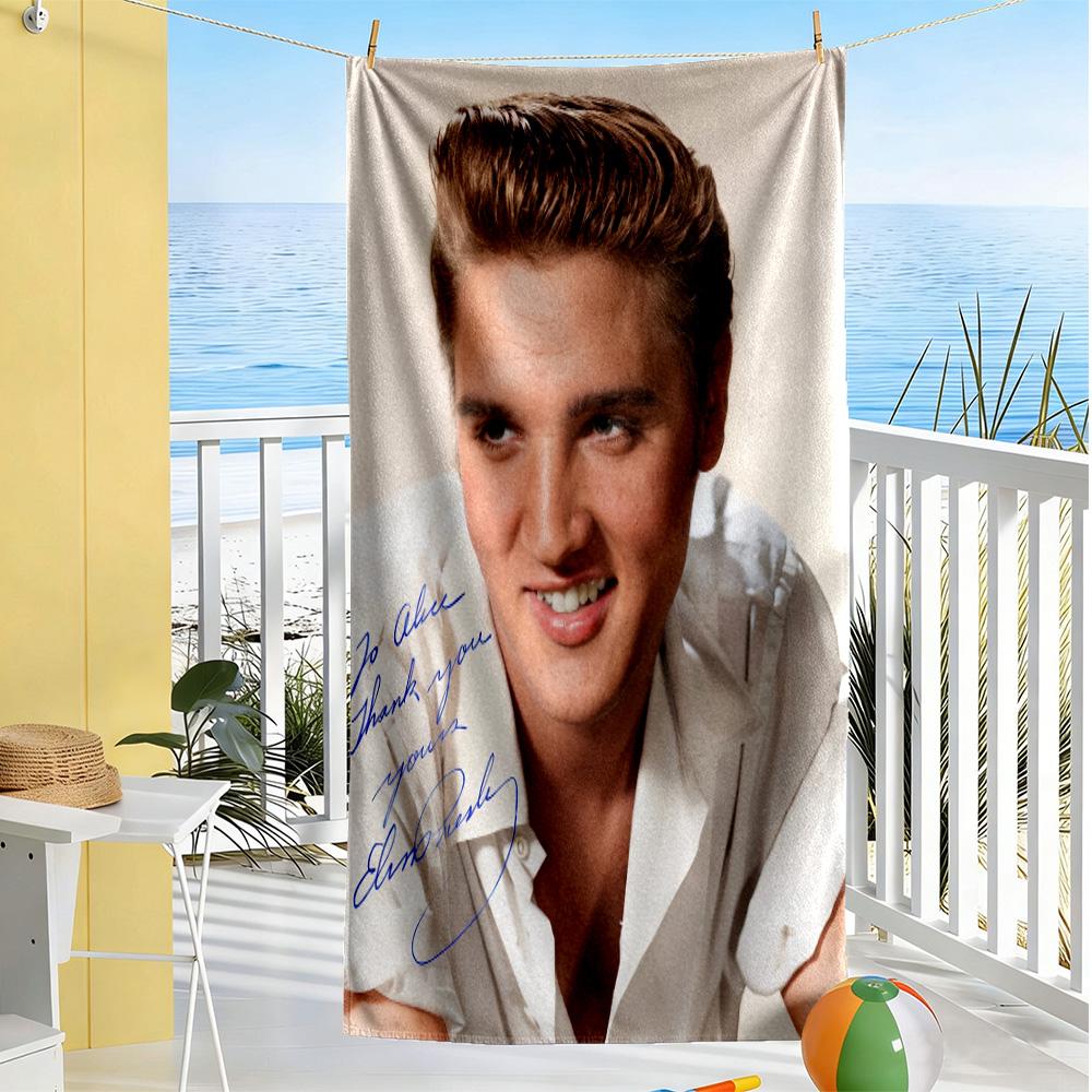 Elvis Presley's Iconic Jacket Beach Towel Quick-Dry Soft Microfiber Comfortable Lightweight