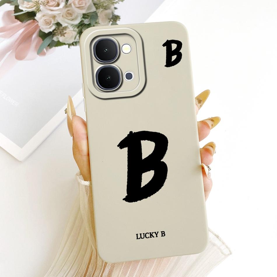 For Vivo Y31d Y51 Pro Y500i Lucky Initial Letter Phone Case For Vivo Y31D Y51Pro Y500i Soft Silicone Shockproof Cases Bumpers