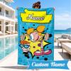 Custom Name Friendship Through Time Beach Towel Microfiber Beach Towel, Lightweight and Quick-Dry, for Summer Travel, Swimming Pool Gift