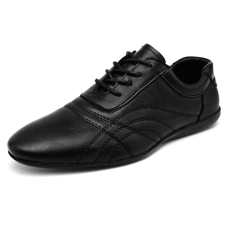 

Fashion Casual men s leather shoes Retro fashion design style Fashion party Formal office Daily comfortable quality shoes Black Classic 44 чёрный
