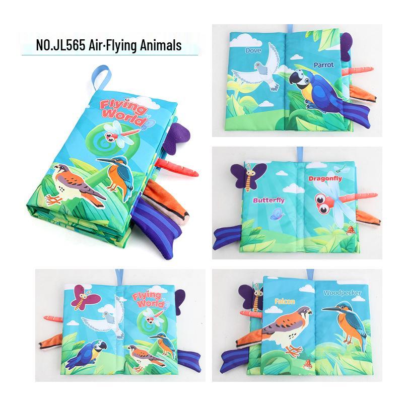 Cartea de pânză senzorială pentru bebeluși: Temă Ocean & Pădure