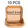 Large Air Fryer Disposable Paper Liner 23cm Non-stick Airfryer Parchment Special Baking Paper for 3-10QT Cooking/Steaming Basket